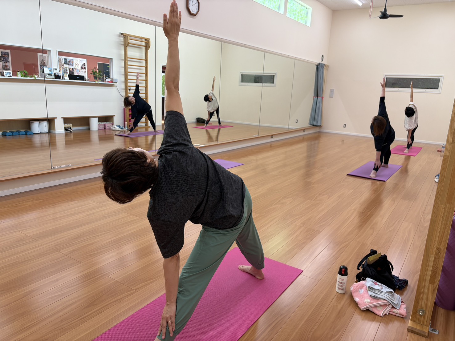 ストレッチヨガクラスの様子